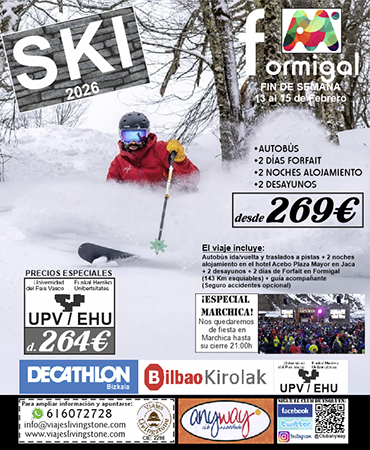 Viaje Formigal 2026